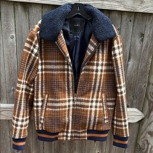 Zara large zip coat!